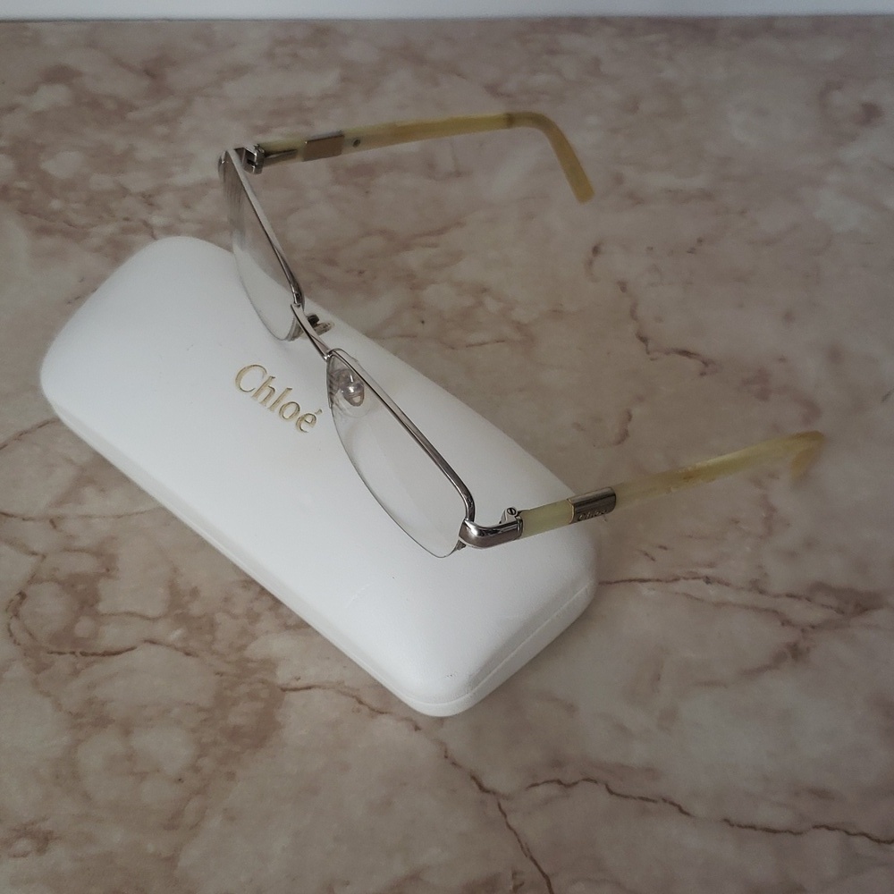 Chloé Rectangular Eyeglasses Frame with White Case